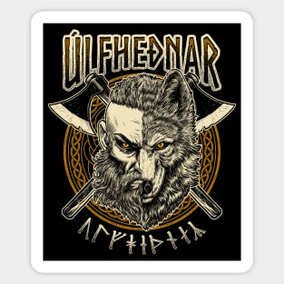 Viking Wolf Ulfhednar Norse Pagan Warrior Ulfhedinn Sticker